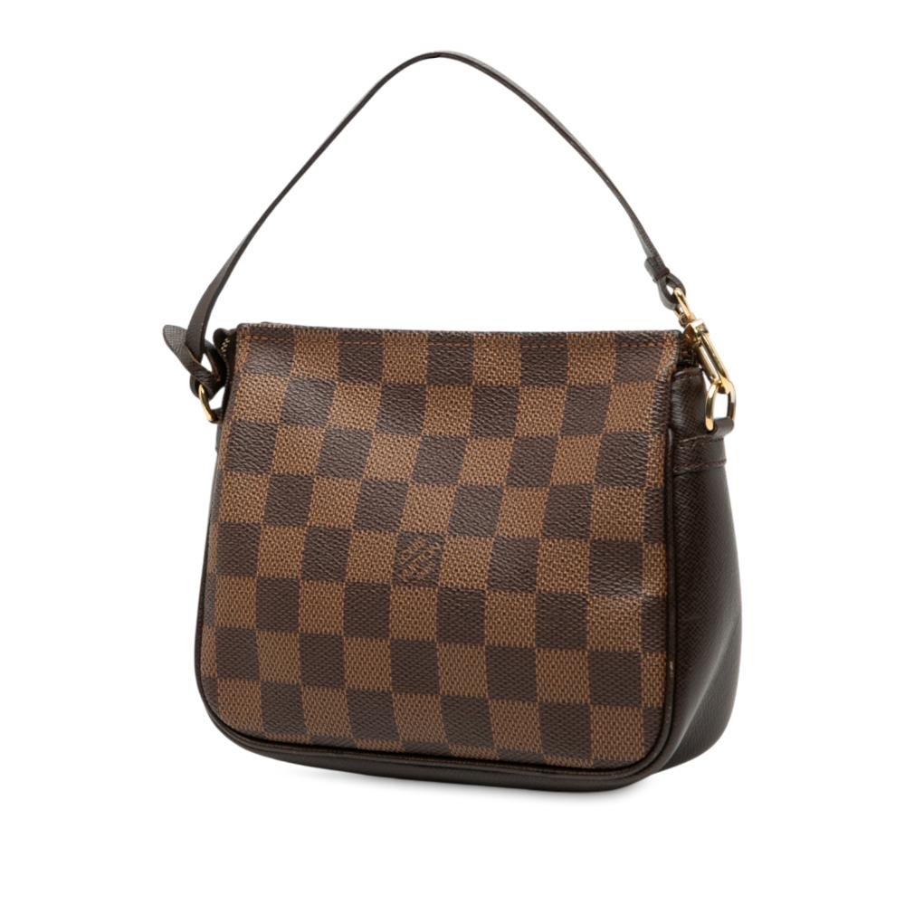 Louis Vuitton B Louis Vuitton Brown Damier Canvas Fabric Damier Ebene Trousse Pochette France