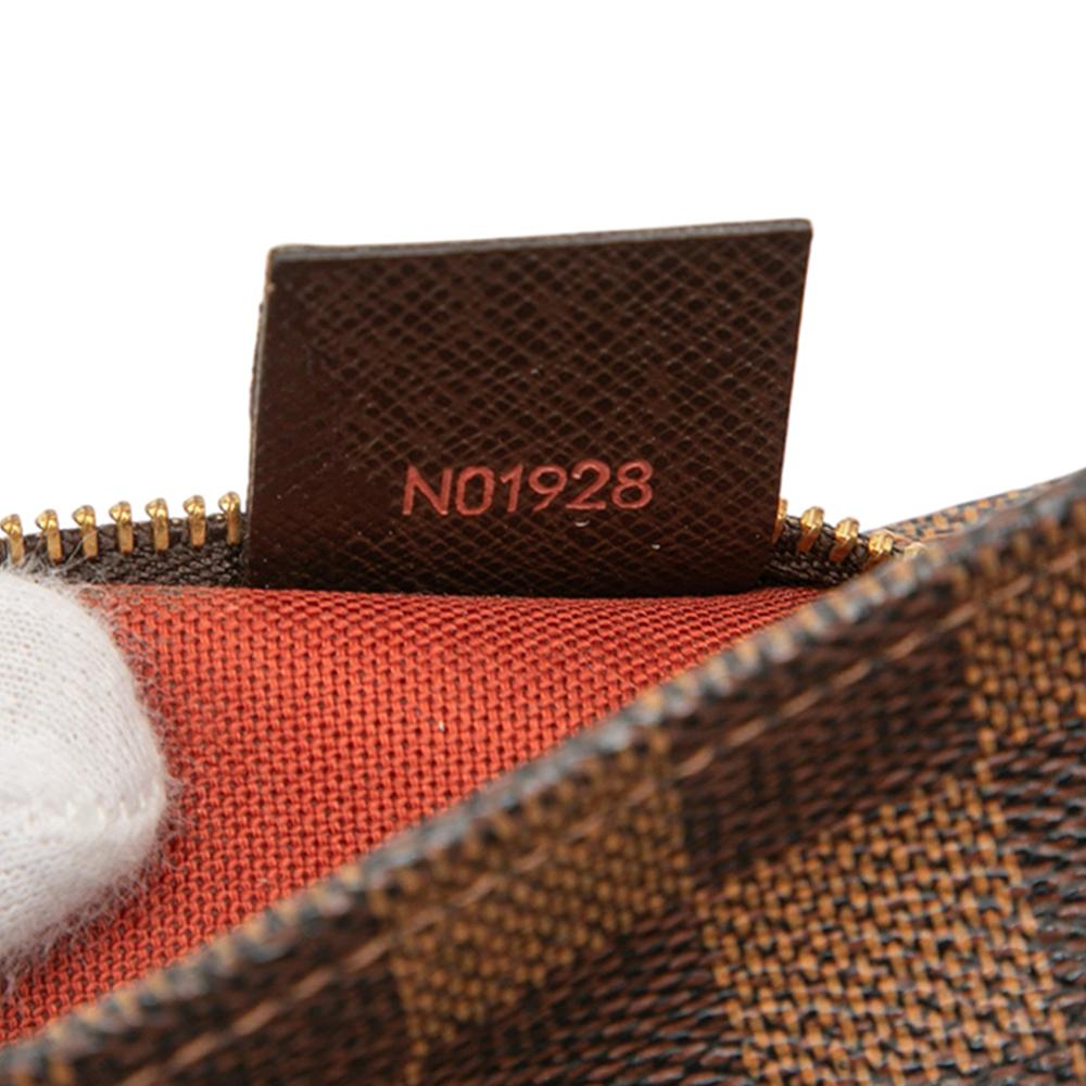 Louis Vuitton B Louis Vuitton Brown Damier Canvas Fabric Damier Ebene Trousse Pochette France