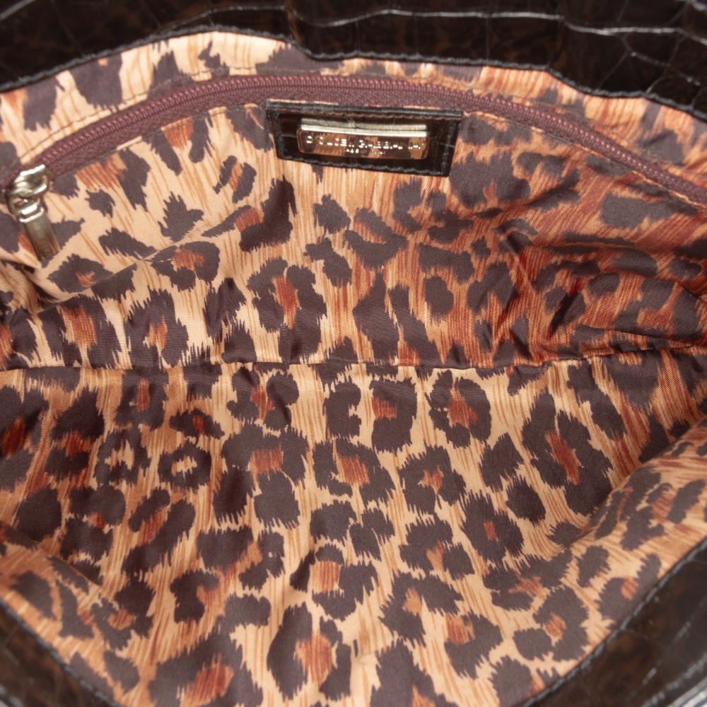 Dolce&Gabbana B Dolce & Gabbana Black Calf Leather Embossed Flap Shoulder Bag Italy