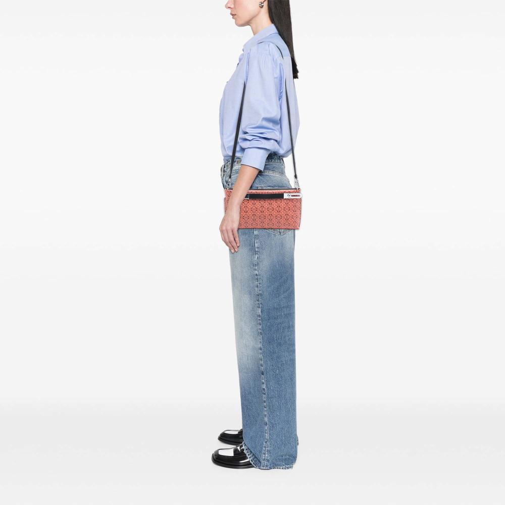 Loewe AB LOEWE Orange Calf Leather Small Repeat Anagram Missy Satchel Spain