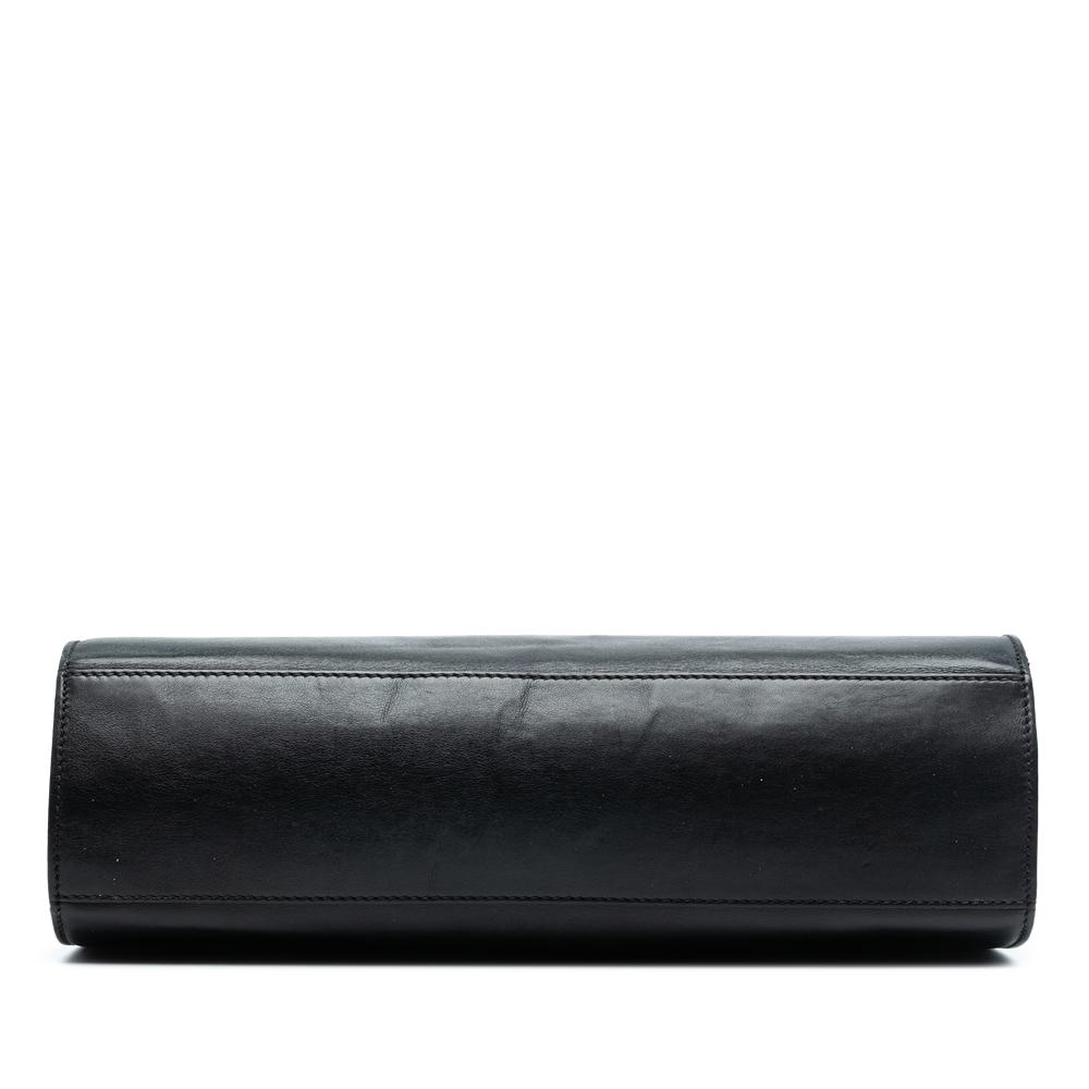 Gucci B Gucci Black Calf Leather Large Emily Shoulder Bag Italy