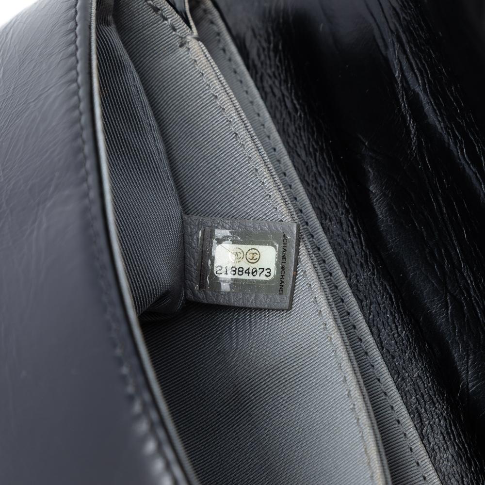 Chanel AB Chanel Black Calf Leather Small Quilted skin Korean Garden Flap Italy