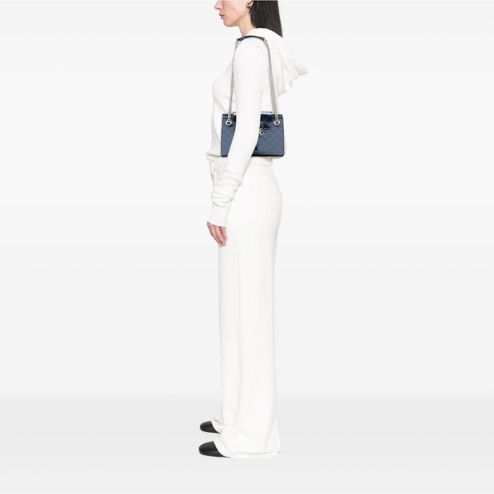 Chanel AB Chanel Black Calf Leather Small Quilted skin Korean Garden Flap Italy