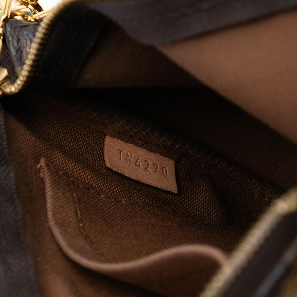 Louis Vuitton B Louis Vuitton Brown Monogram Canvas Fabric Monogram Multi Pochette Accessoires France