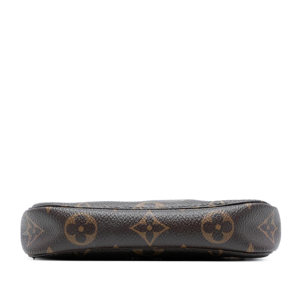 Louis Vuitton AB Louis Vuitton Brown Monogram Canvas Fabric Monogram Mini Pochette Accessoires France