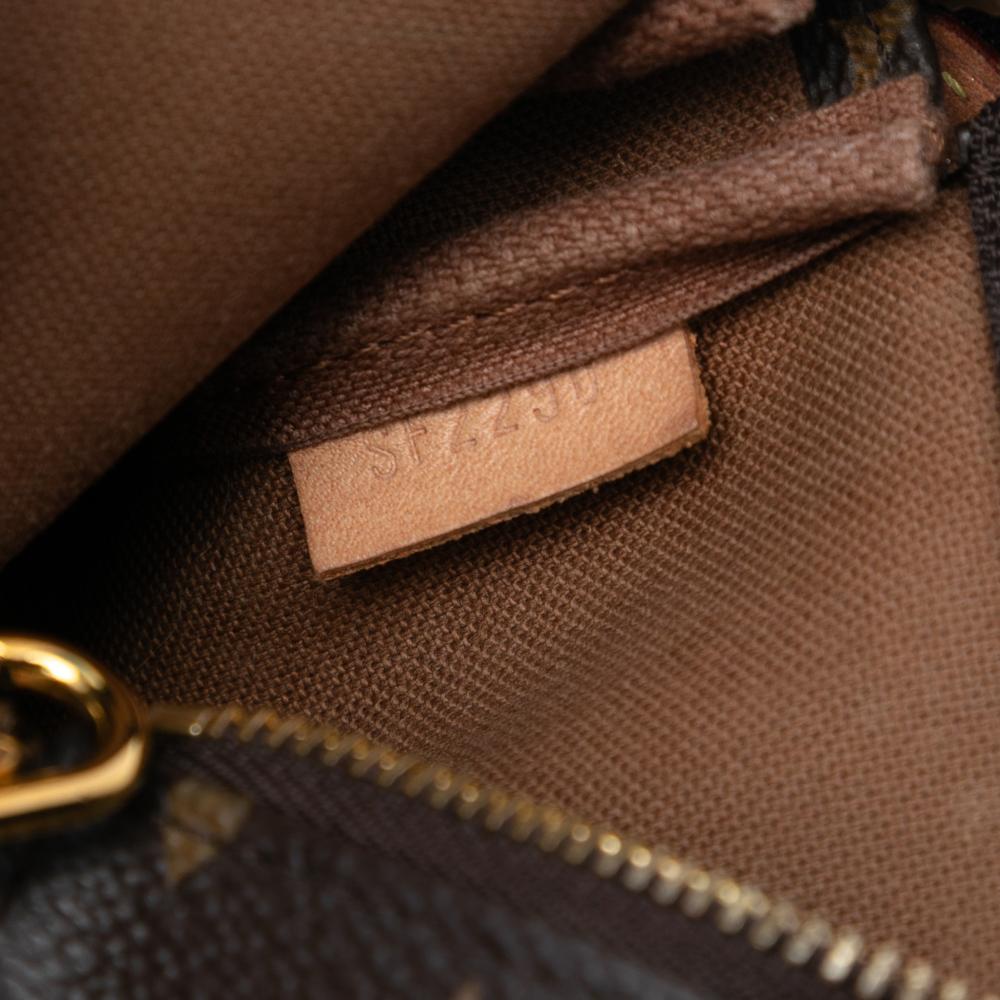 Louis Vuitton AB Louis Vuitton Brown Monogram Canvas Fabric Monogram Mini Pochette Accessoires France