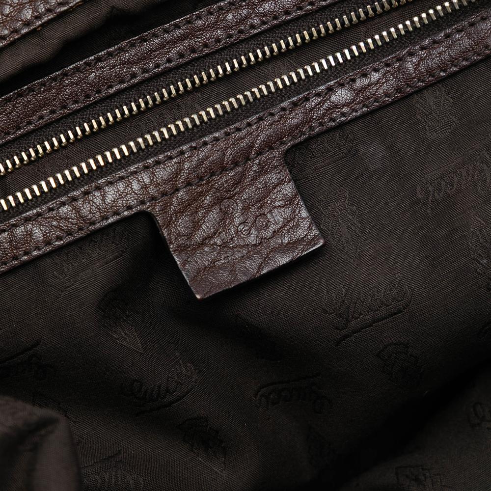 Gucci B Gucci Brown Beige Canvas Fabric Large GG GG Charm Tote Italy