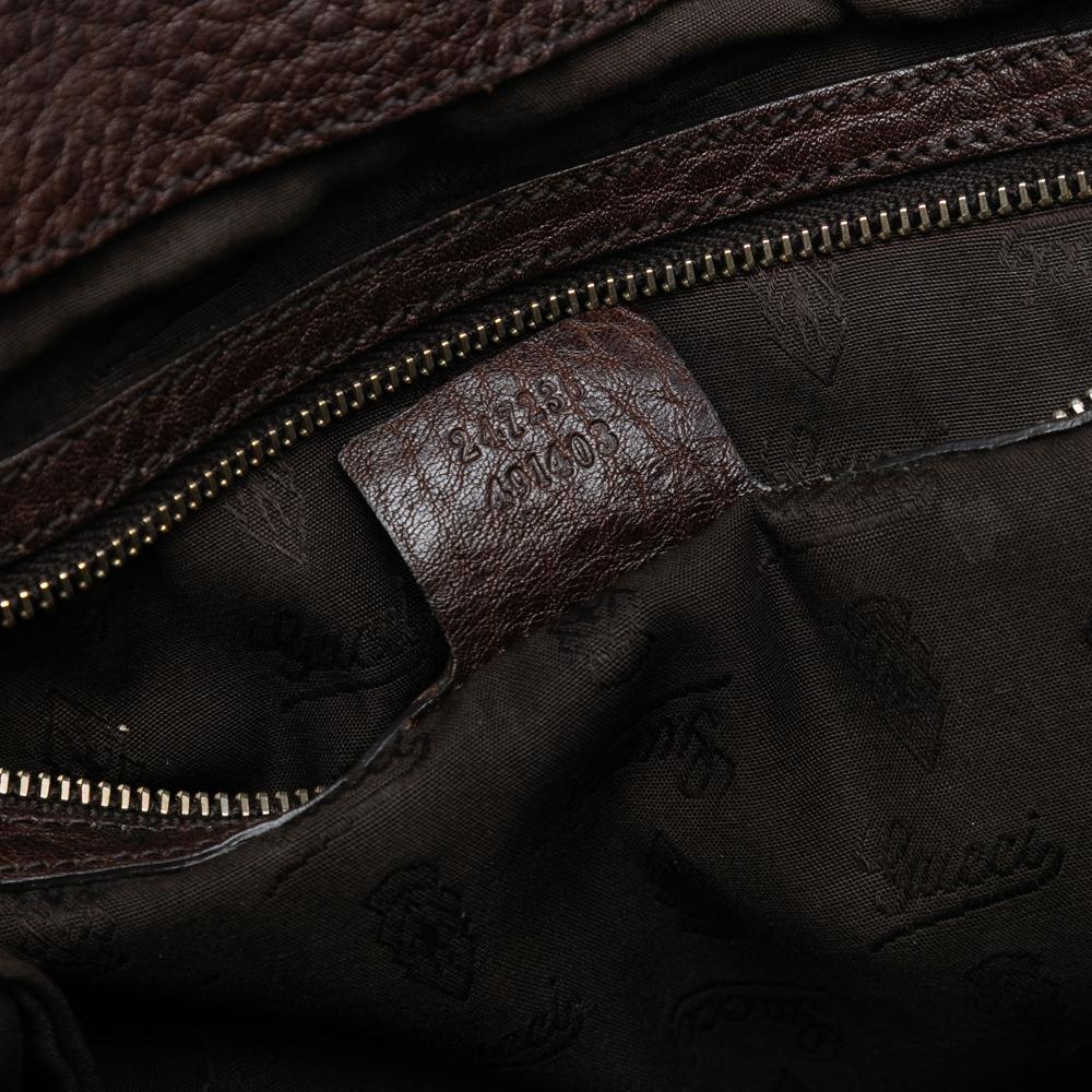 Gucci B Gucci Brown Beige Canvas Fabric Large GG GG Charm Tote Italy