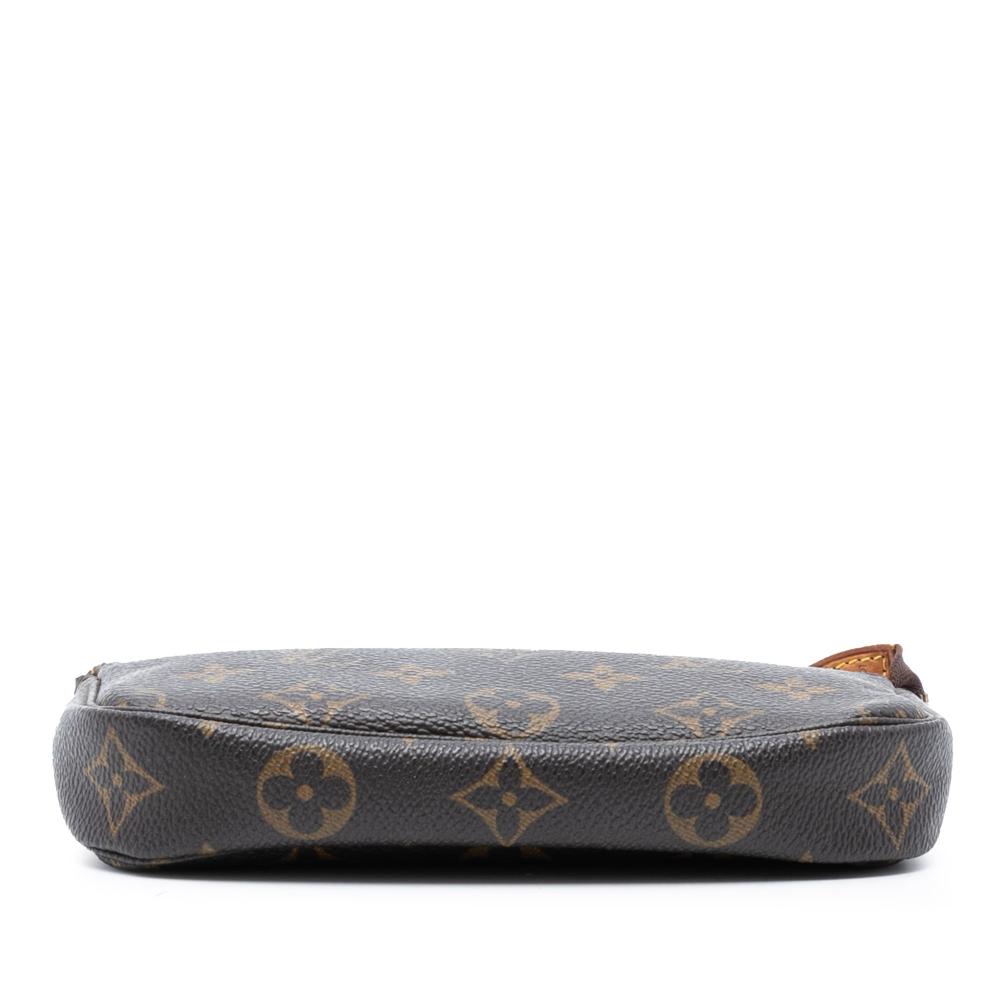 Louis Vuitton B Louis Vuitton Brown Monogram Canvas Fabric Monogram Mini Pochette Accessoires France