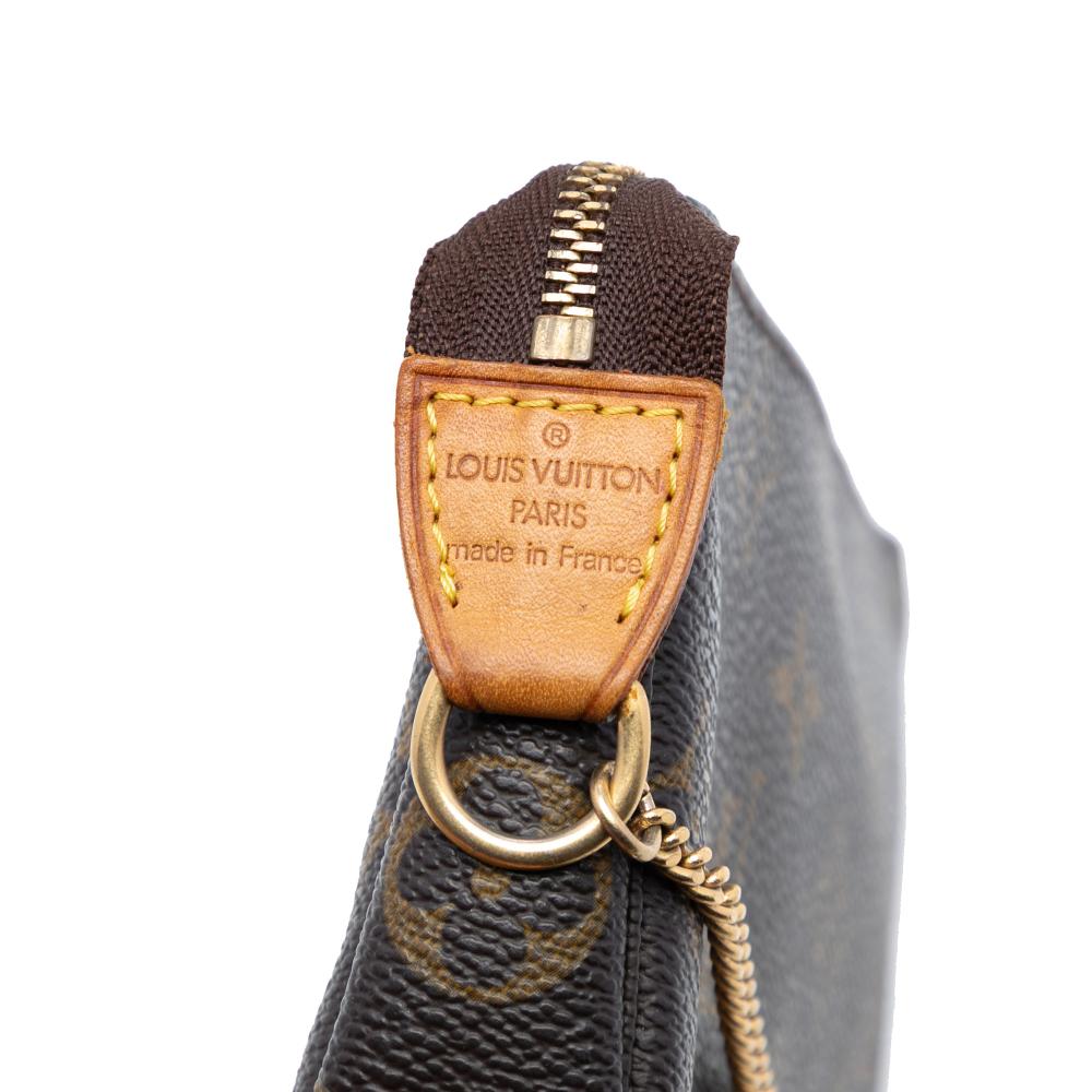 Louis Vuitton B Louis Vuitton Brown Monogram Canvas Fabric Monogram Mini Pochette Accessoires France
