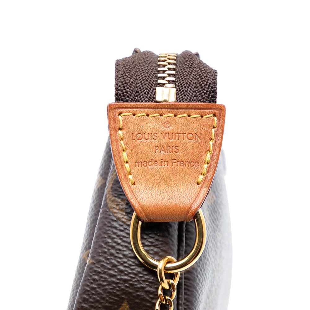 Louis Vuitton B Louis Vuitton Brown Monogram Canvas Fabric Monogram Mini Pochette Accessoires France