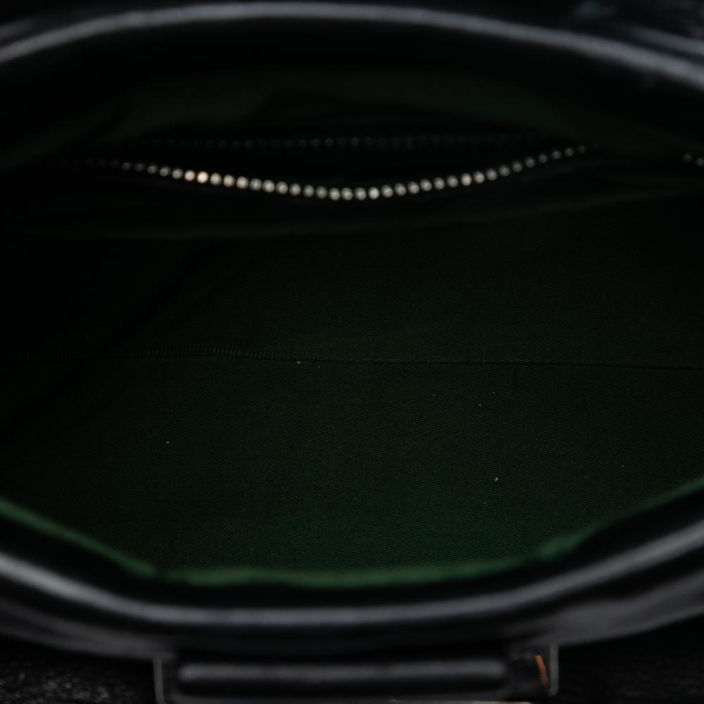 Miu Miu B Miu Miu Black Calf Leather Turn Lock Handbag Italy