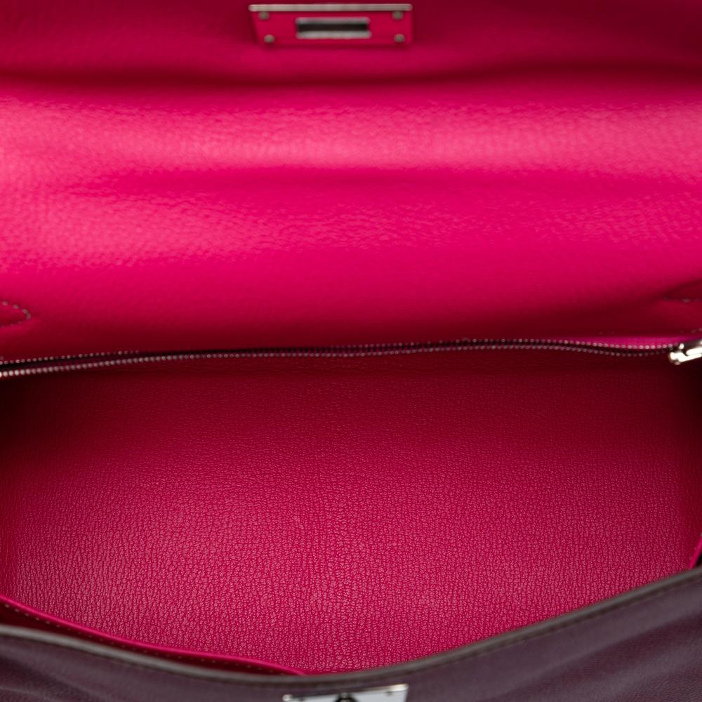 Hermès AB Hermès Purple Magenta Calf Leather Epsom Candy Kelly II Retourne 28 France