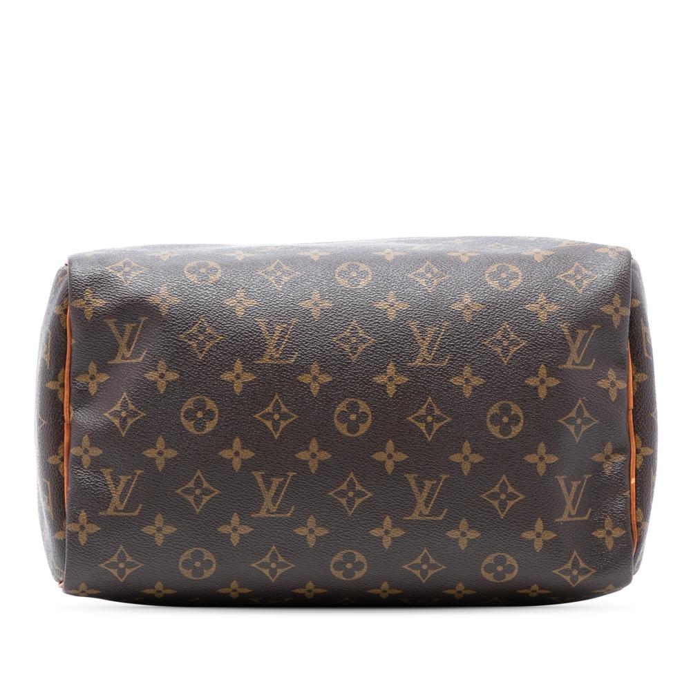 Louis Vuitton B Louis Vuitton Brown Monogram Canvas Fabric Monogram Speedy 30 France