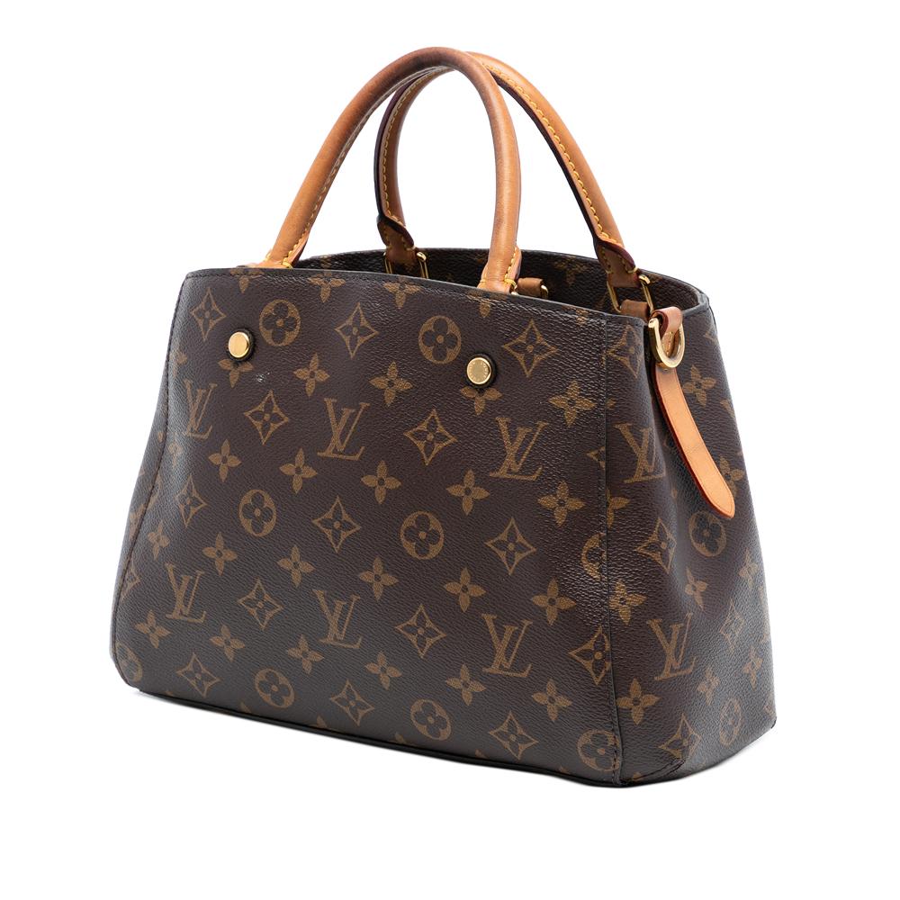 Louis Vuitton B Louis Vuitton Brown Monogram Canvas Fabric Monogram Montaigne BB Spain
