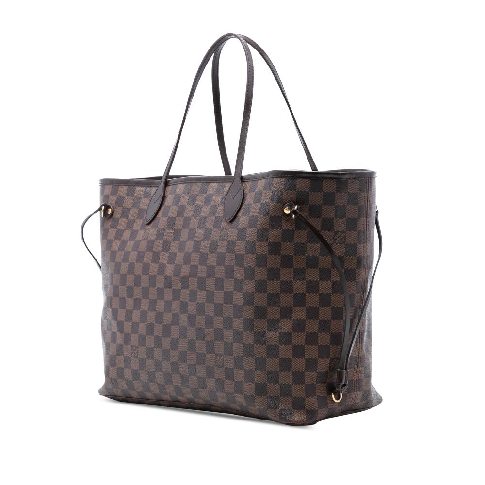 Louis Vuitton B Louis Vuitton Brown Damier Canvas Fabric Damier Ebene Neverfull GM France