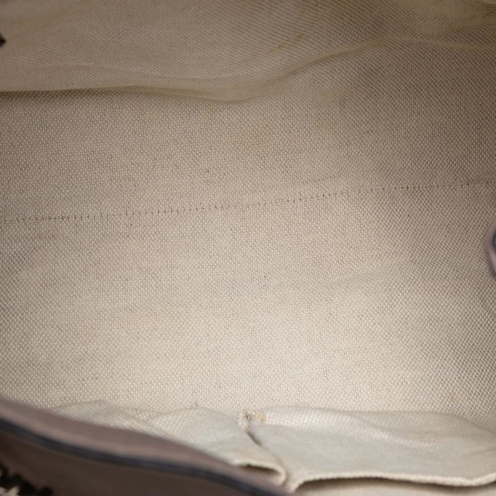 Gucci B Gucci Brown Taupe Nubuck Leather Leather Medium Soho Chain Tote Italy