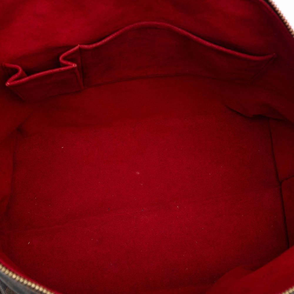 Louis Vuitton B Louis Vuitton Brown Damier Canvas Fabric Damier Ebene Saleya GM France