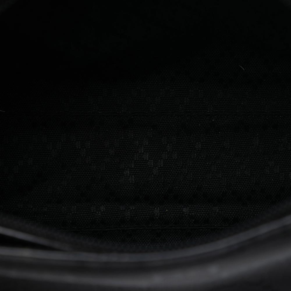 Gucci B Gucci Black Nylon Fabric GG Shoulder Bag Italy