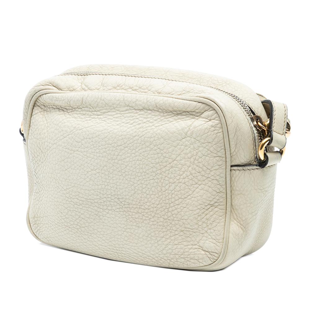 Gucci B Gucci White Off White Calf Leather Soho Disco Crossbody Italy