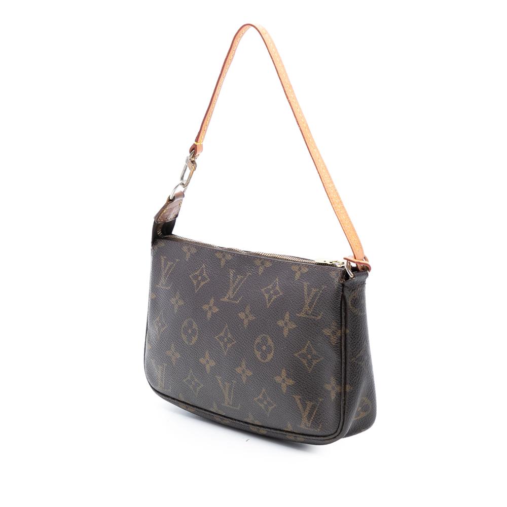 Louis Vuitton B Louis Vuitton Brown Monogram Canvas Fabric Monogram Pochette Accessoires France