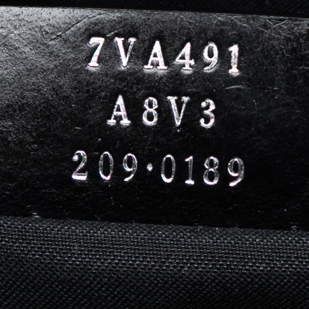 Fendi B Fendi Brown Coated Canvas Fabric Studded Leather Trimmed Zucca Clutch Italy