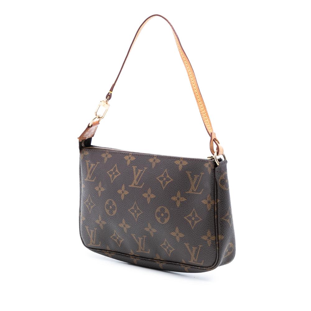 Louis Vuitton B Louis Vuitton Brown Monogram Canvas Fabric Monogram Pochette Accessoires France