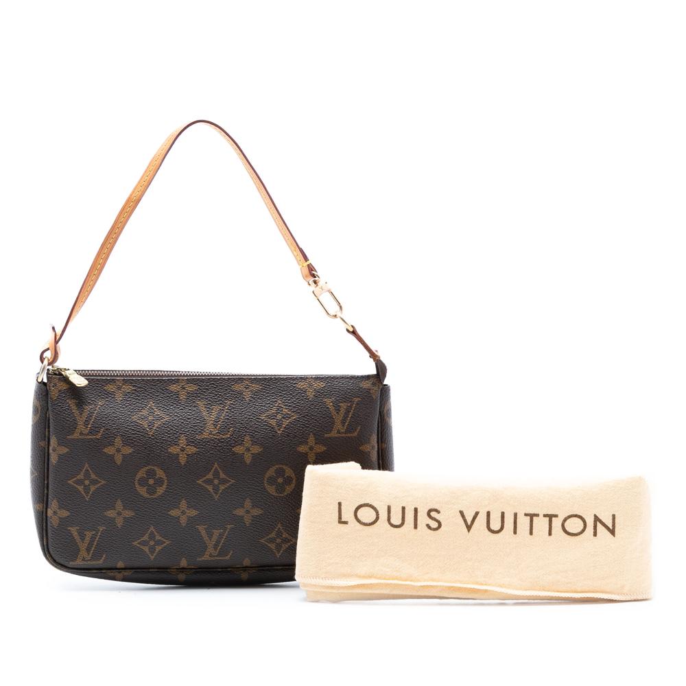 Louis Vuitton B Louis Vuitton Brown Monogram Canvas Fabric Monogram Pochette Accessoires France