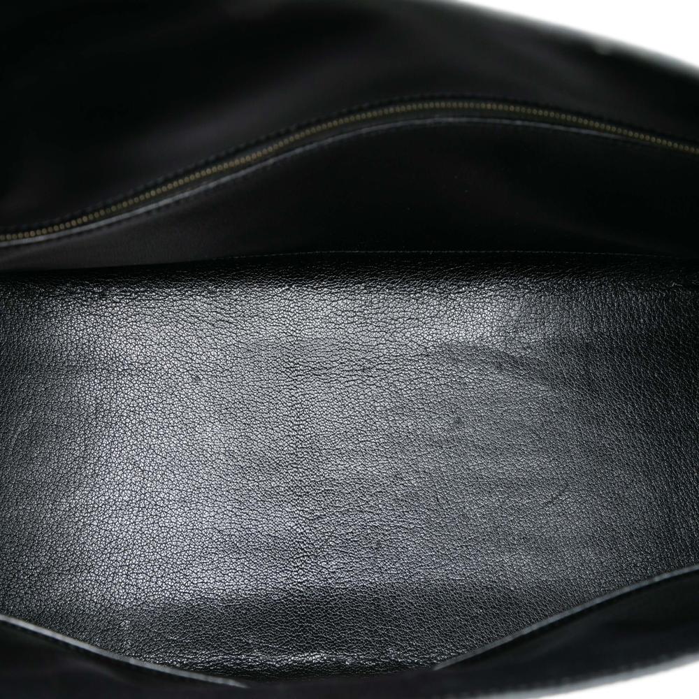 Hermès B Hermès Black Calf Leather Box Kelly Sellier 35 France