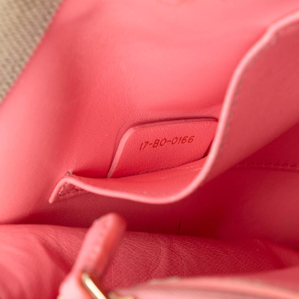 Christian Dior B Dior Red Burgundy Velvet Fabric Large Oblique Canvas and Diorama Flap Italy