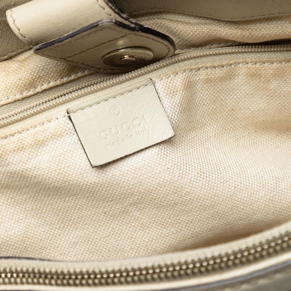 Gucci B Gucci Brown Light Brown Canvas Fabric GG Sukey Tote Italy