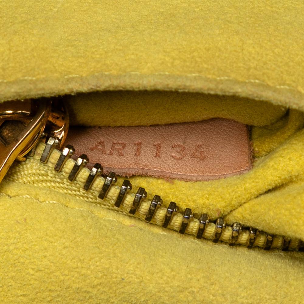 Louis Vuitton B Louis Vuitton Brown with Yellow Monogram Canvas Fabric Monogram Eden PM France