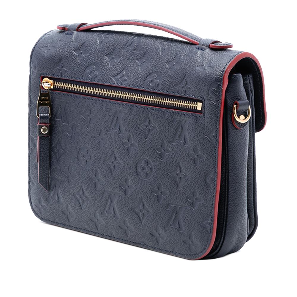 Louis Vuitton B Louis Vuitton Blue Navy Monogram Empreinte Leather Pochette Metis France