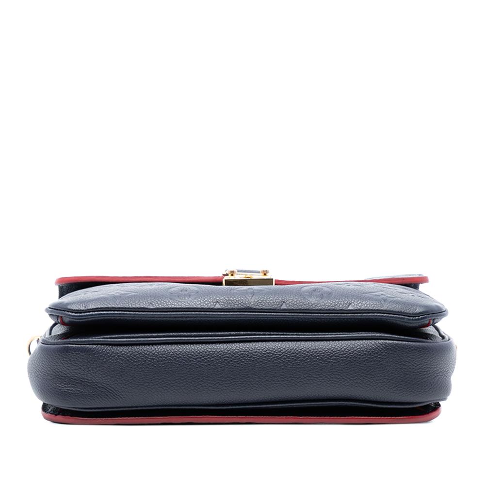 Louis Vuitton B Louis Vuitton Blue Navy Monogram Empreinte Leather Pochette Metis France