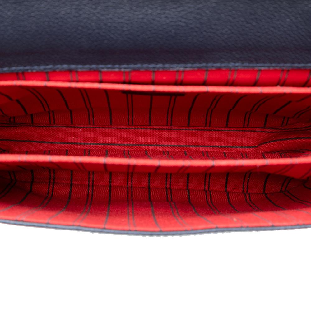 Louis Vuitton B Louis Vuitton Blue Navy Monogram Empreinte Leather Pochette Metis France