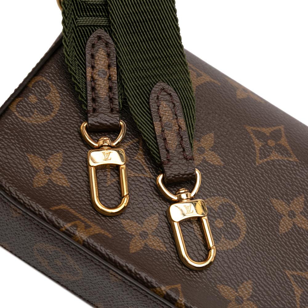 Louis Vuitton B Louis Vuitton Brown Monogram Canvas Fabric Monogram Felicie Strap And Go Italy