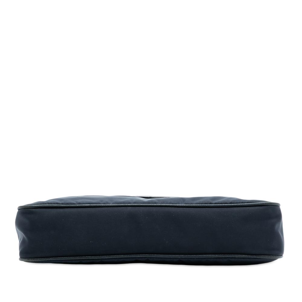 Prada B Prada Black Nylon Fabric Saffiano Trimmed Tessuto Chain Crossbody India