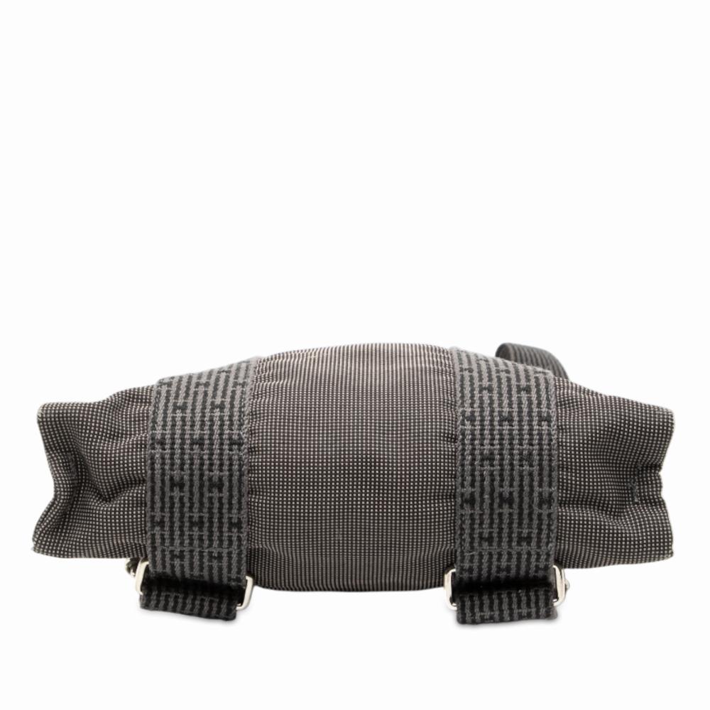 Hermès B Hermès Gray Canvas Fabric Herline Backpack PM France