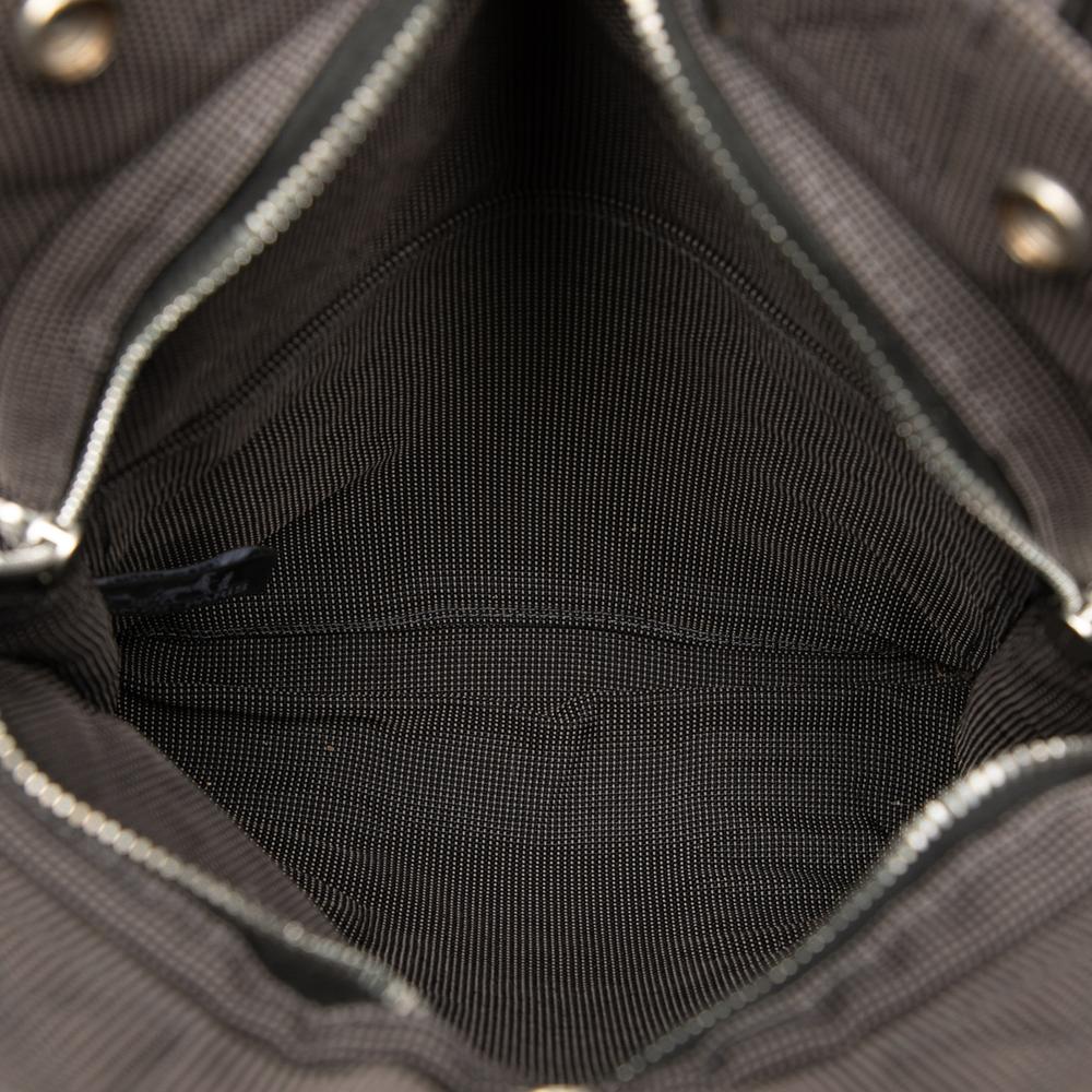Hermès B Hermès Gray Canvas Fabric Herline Backpack PM France