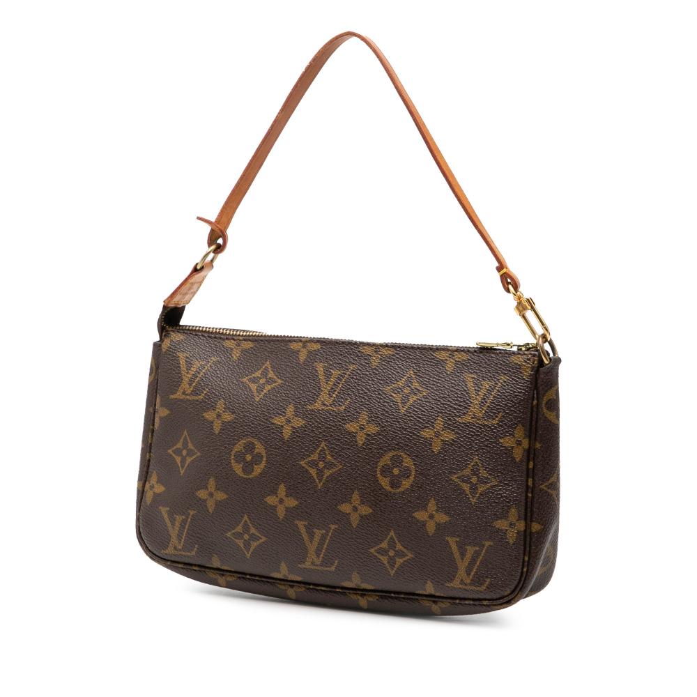 Louis Vuitton B Louis Vuitton Brown Monogram Canvas Fabric Monogram Pochette Accessoires France