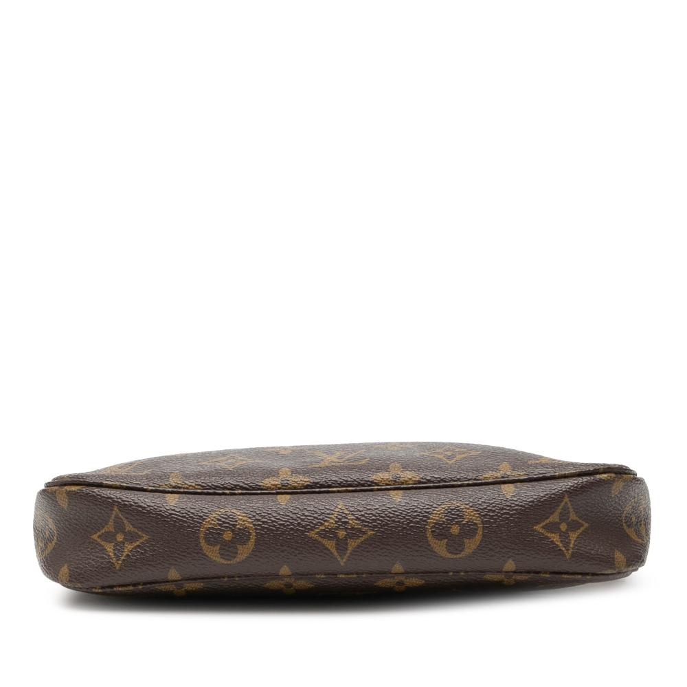 Louis Vuitton B Louis Vuitton Brown Monogram Canvas Fabric Monogram Pochette Accessoires France