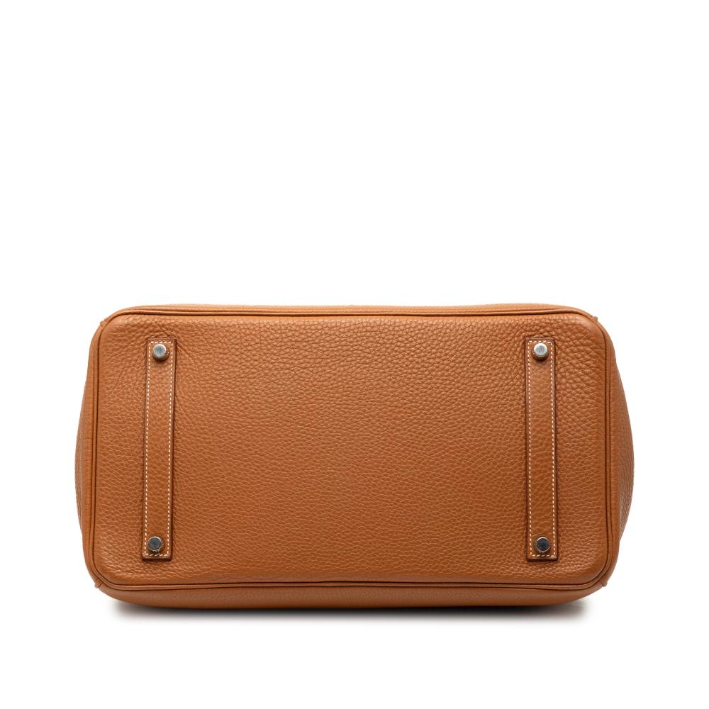 Hermès B Hermès Brown Calf Leather Togo Birkin Retourne 35 France