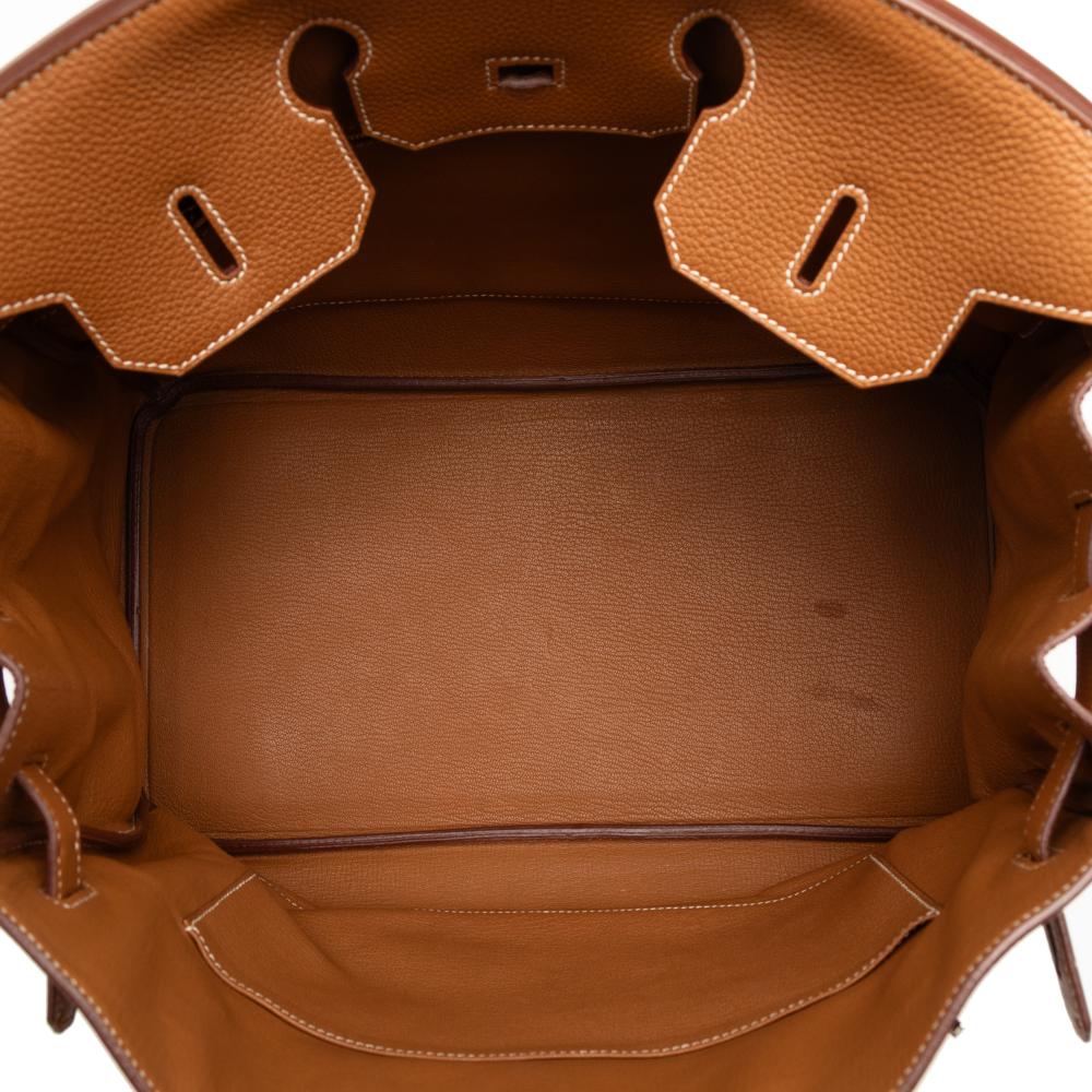 Hermès B Hermès Brown Calf Leather Togo Birkin Retourne 35 France