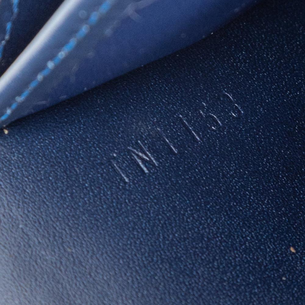 Louis Vuitton B Louis Vuitton Blue Navy Vernis Leather Leather Monogram Vernis Sarah Wallet France