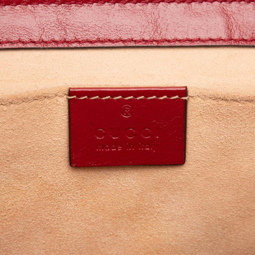 Gucci Brown Small GG Marmont Matelasse Diagonal GG Canvas and Leather Shoulder Bag Italy