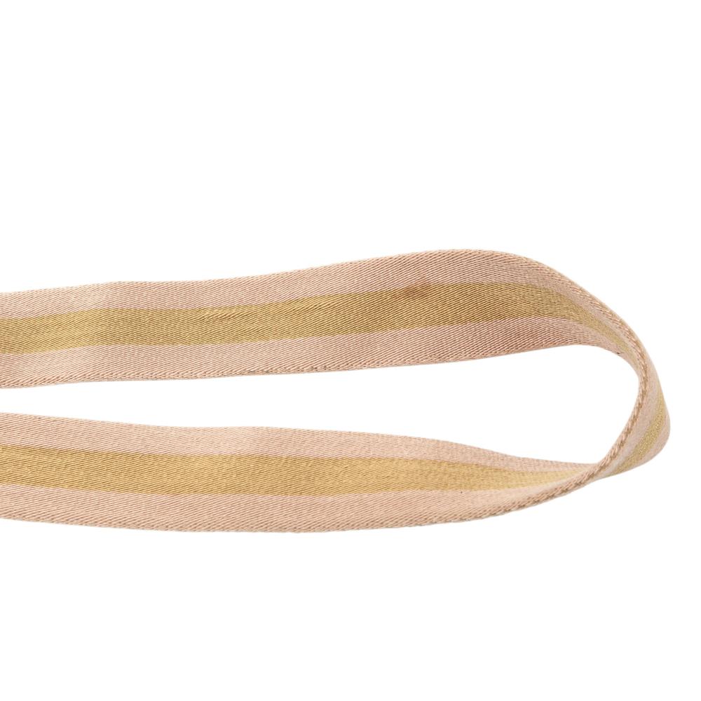 Gucci B Gucci Brown Beige Canvas Fabric GG Web Crossbody Italy