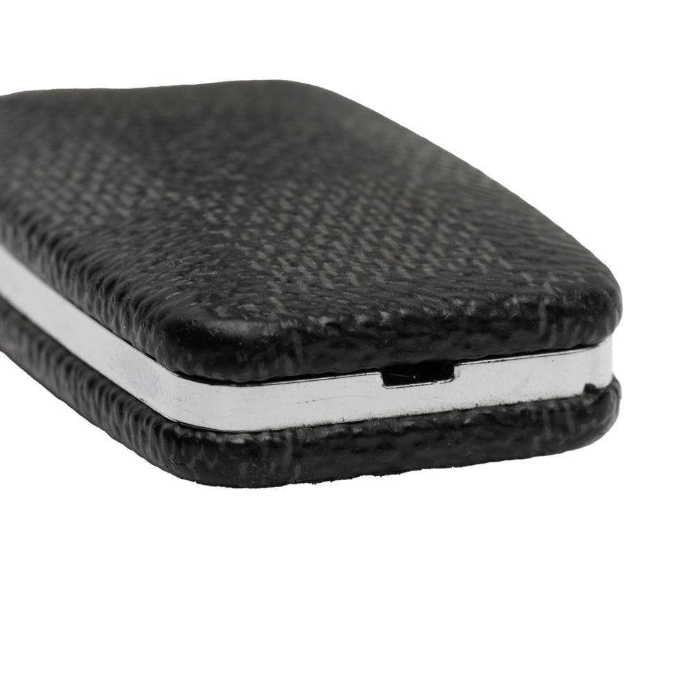 Louis Vuitton B Louis Vuitton Black Damier Canvas Fabric Damier Graphite Astropill Key Chain Italy