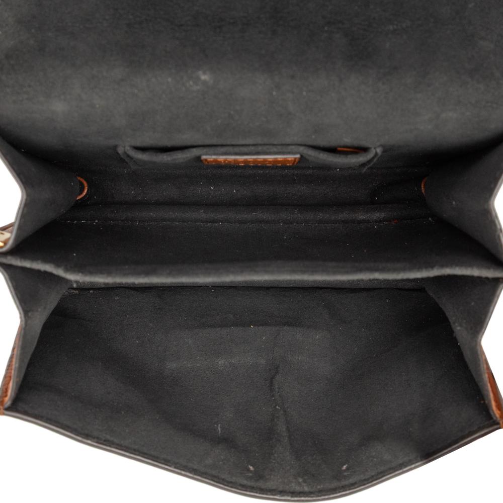 Louis Vuitton B Louis Vuitton Brown Monogram Canvas Fabric Monogram Reverse Mini Dauphine Italy