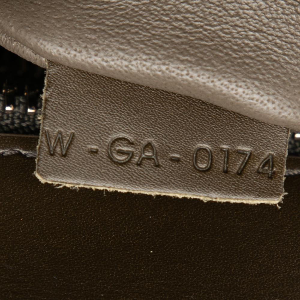 Celine B Celine Yellow with Brown Dark Khaki Calf Leather Micro Tricolor Luggage Tote Italy