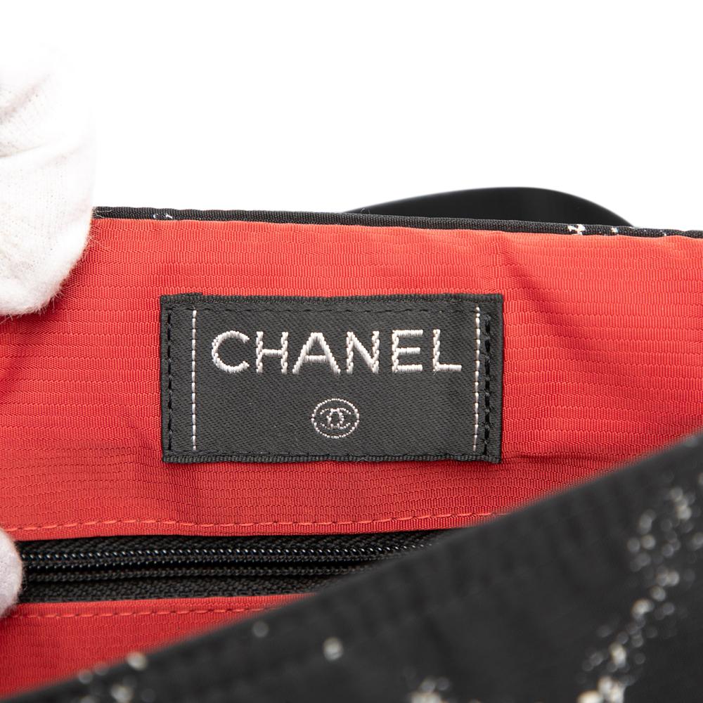 Chanel AB Chanel Black Nylon Fabric Old Travel Line Backpack France